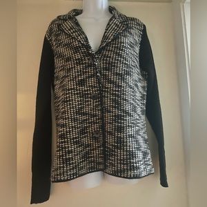 COCOGIO CARDIGAN in black and white
